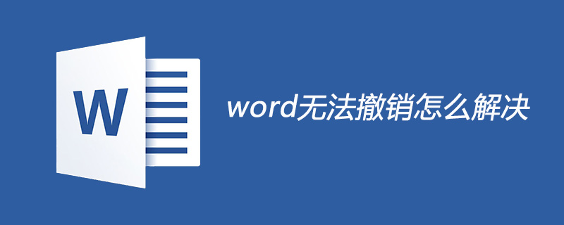 word无法撤销怎么解决