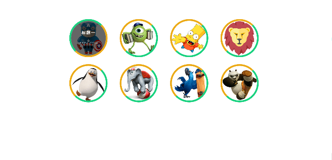 CSS3圆形图片鼠标经过旋转效果