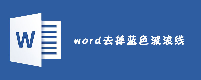 word如何去掉蓝色波浪线