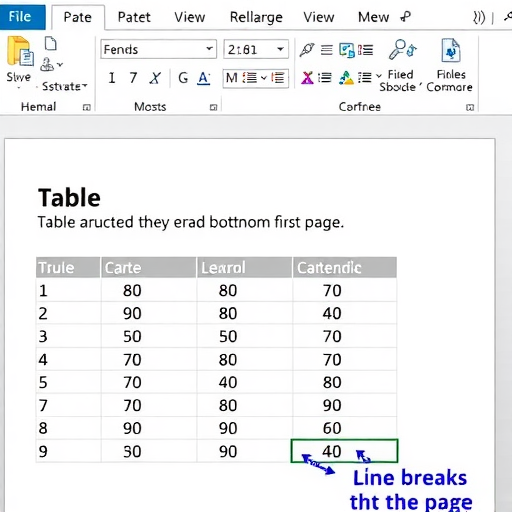 Word表格跨页断行设置方法详解