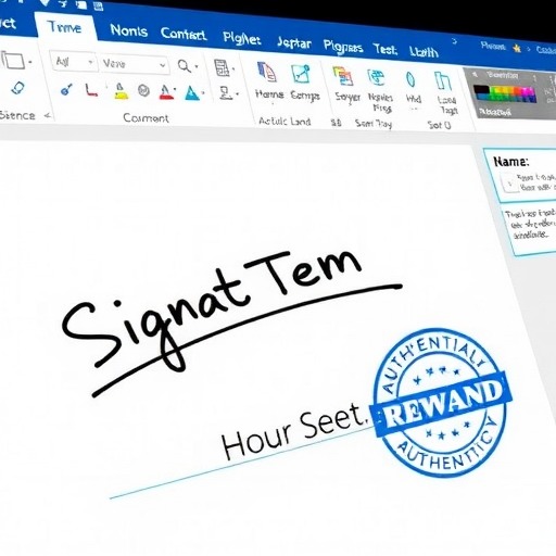 Word签名行插入指南：如何添加打印签名和手写签名图像