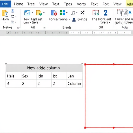 在word表格最右边增加一列的方法
