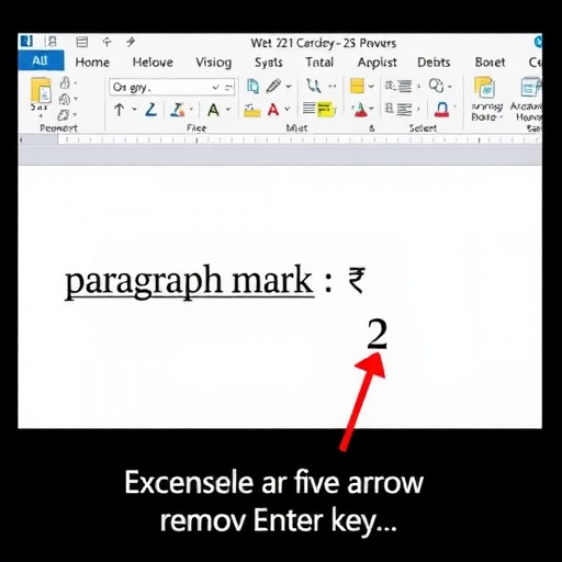 怎么删除回车键箭头