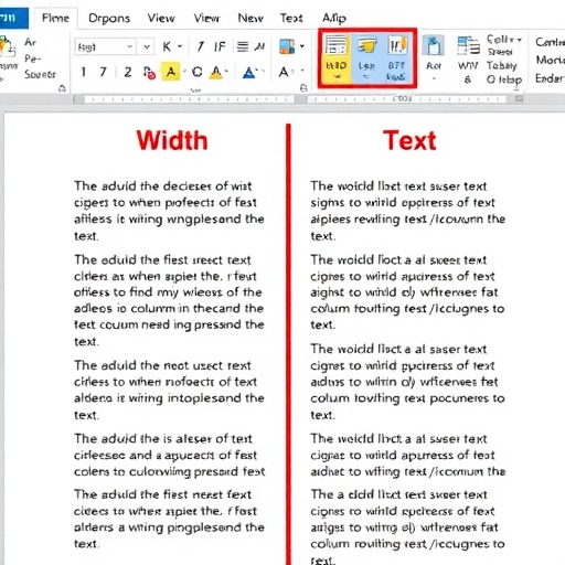 word设置栏宽的方法