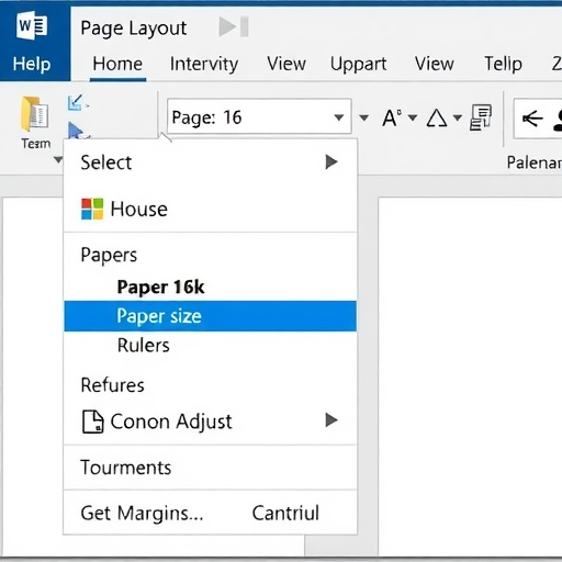 word纸张大小16开怎么设置