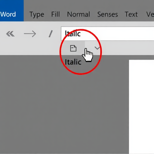 word中连击两次斜体按钮字符格式是否变化