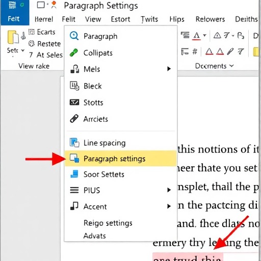 word行距在哪儿设置