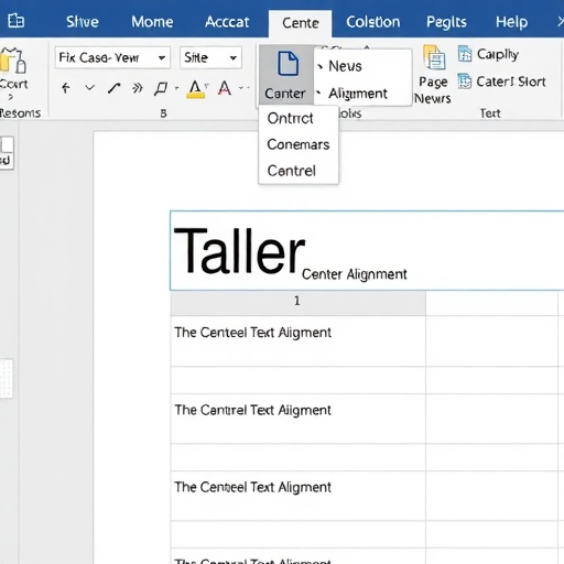 怎么把word表格里的字放在正中间？