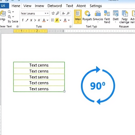 word表格如何整体旋转
