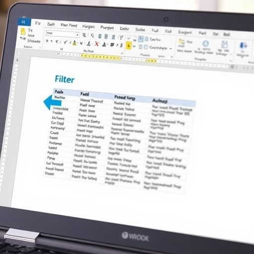 word如何进行数据筛选