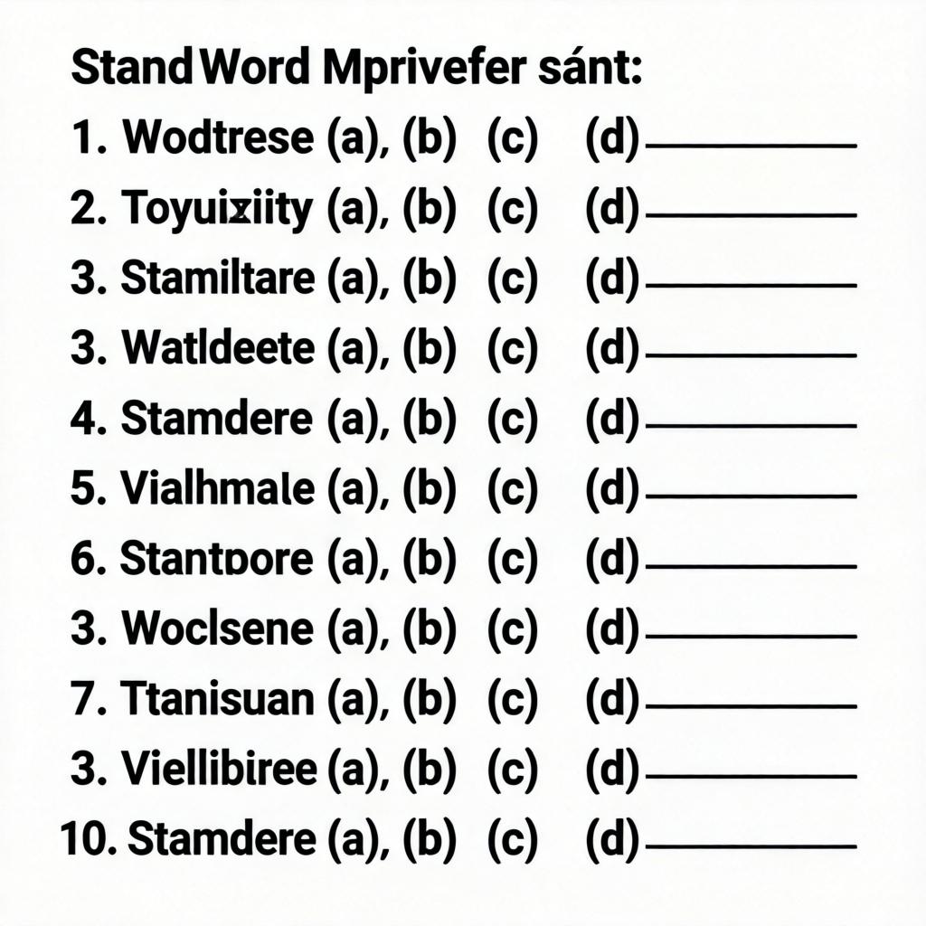 怎么用word给选择题编号