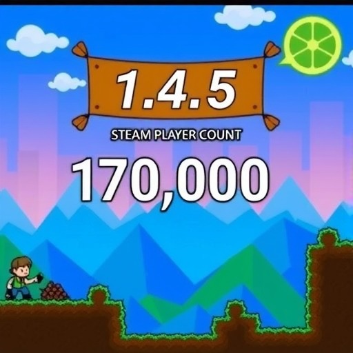 《泰拉瑞亚》1.4.5更新引爆玩家热潮，Steam同时在线激增17万