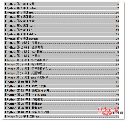 python学习笔记与简明教程 中文WORD版 2.03MB