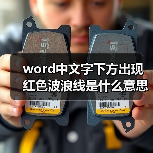 word中文字下方出现红色波浪线是什么意思（图4）