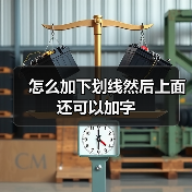 怎么加下划线然后上面还可以加字（图4）