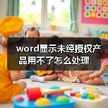 解决Word显示未经授权产品问题的步骤