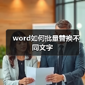 word如何批量替换不同文字（图2）