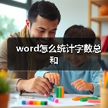 word怎么统计字数总和（图3）