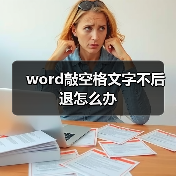 word敲空格文字不后退怎么办（图3）