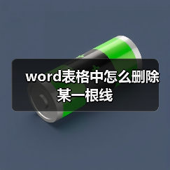 word表格中怎么删除某一根线（图4）