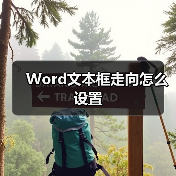 Word文本框走向设置方法图文教程