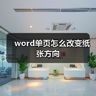 word单页怎么改变纸张方向（图4）