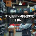 Word生成日历教程：快速创建电子日历模板