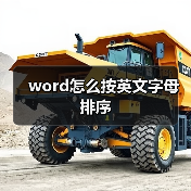 word怎么按英文字母排序（图4）