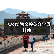 word怎么按英文字母排序（图3）
