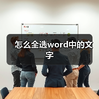 怎么全选word中的文字(图2) 怎么全选word中的文字(图2)