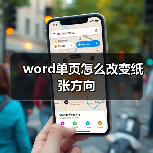 word单页怎么改变纸张方向（图2）