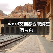 word文档怎么取消左右两页（图2）