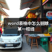 word表格中怎么删除某一根线（图2）