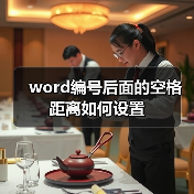 word编号后面的空格距离如何设置（图4）