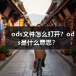 ods文件怎么打开？ods是什么意思？