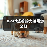 word竖着的大括号怎么打(图3) word竖着的大括号怎么打(图3)