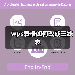 wps表格如何改成三线表