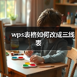 wps表格如何改成三线表（图4）