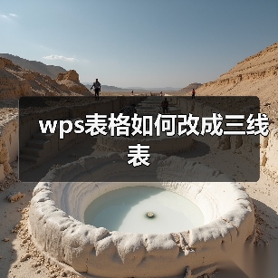 wps表格如何改成三线表（图2）