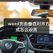 word页面垂直对齐方式怎么设置（图3）