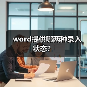 Word插入改写状态对比：如何高效切换操作模式
