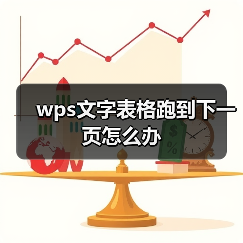 wps文字表格跑到下一页怎么办（图2）