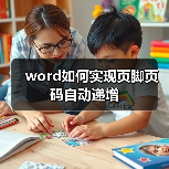 word如何实现页脚页码自动递增（图3）