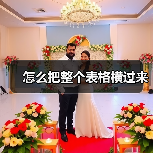 怎么把整个表格横过来（图3）