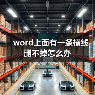 word上面有一条横线删不掉怎么办（图4）
