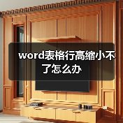 word表格行高缩小不了怎么办（图2）