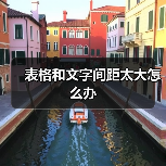 表格和文字间距太大怎么办（图4）