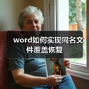 word如何实现同名文件覆盖恢复（图3）
