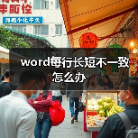 word每行长短不一致怎么办（图4）