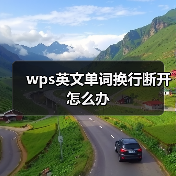 wps英文单词换行断开怎么办（图2）